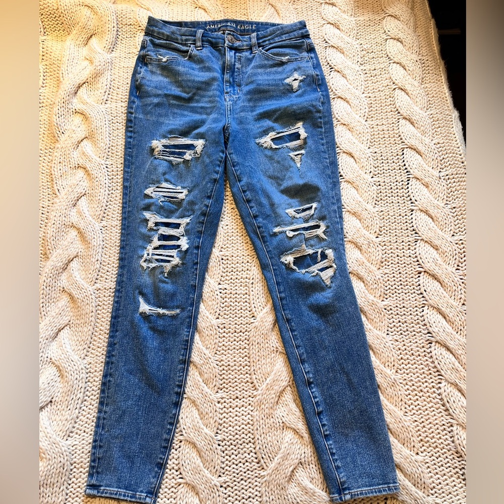 American Eagle jegging Blue Denim Jeans 6 regular